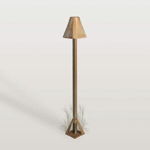 Moretti Luce LED podna lampa Silva Frame, visina 50 cm, antikni mjed, Bronca / stari mesing, Mjed