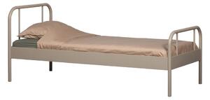 Bež metalni krevet s podnicom 90x200 cm Mata – WOOOD
