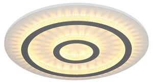 Globo Okrugla stropna LED svjetiljka Jayden (40 W, Ø x V: 45 x 5,5 cm, Bijela, Bijela)