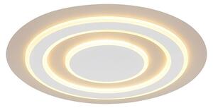 Globo Okrugla stropna LED svjetiljka Jayden (40 W, Ø x V: 48 x 4,3 cm, Bijela, Bijela, Topla bijela)