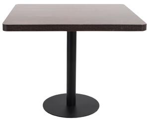 VidaXL Bistro stol tamnosmeđi 80 x 80 cm MDF