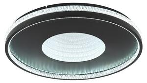 Globo Okrugla stropna LED svjetiljka Shirley (40 W, Ø x V: 50,5 x 6,5 cm, Crna)