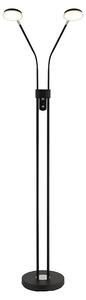 Globo LED stajaća svjetiljka Silvio (6,5 W, Visina: 1.730 mm, Crna)