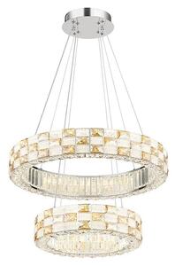 Globo LED viseća svjetiljka Lidia (55 W, Ø x V: 61 x 120 cm, Zlatna)