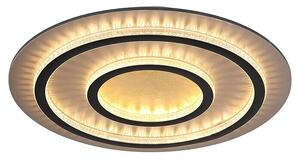 Globo Okrugla stropna LED svjetiljka Jayden (60 W, Crna, Zlatna, Topla bijela, Ø x V: 550 x 60 mm)