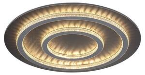 Globo LED stropna svjetiljka Jayden (60 W, Crna, Svijetlo siva, Topla bijela, Ø x V: 550 x 60 mm)