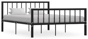 VidaXL Okvir za krevet crni metalni 140 x 200 cm