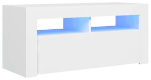VidaXL TV ormarić s LED svjetlima bijeli 90 x 35 x 40 cm