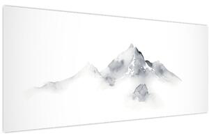 Slika - Slikanje planina tušem (120x50 cm)