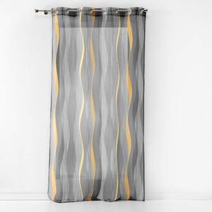 Siva prozirna zavjesa od voila 140x240 cm Ondulys – douceur d'intérieur
