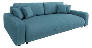 Tirkizna sklopiva/s prostorom za odlaganje sofa od samta 234 cm Sara – Ropez