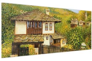 Slika - Vikendice ljeti (120x50 cm)