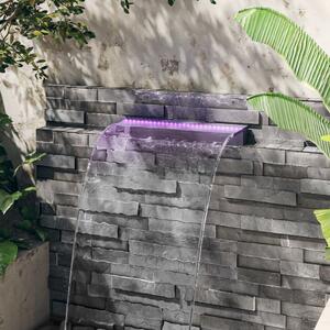VidaXL Prelijevajući vodopad s RGB LED svjetlima akrilni 60 cm