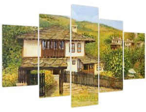 Slika - Vikendice ljeti (150x105 cm)