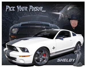 Metalni znak Shelby Mustang - You Pick, (40 x 31.5 cm)