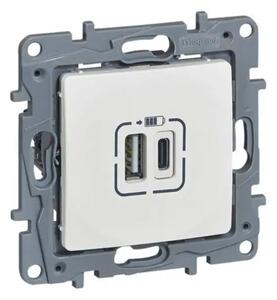 NILOE UTIČNICA 2XUSB A+C 3A BIJ LE764597