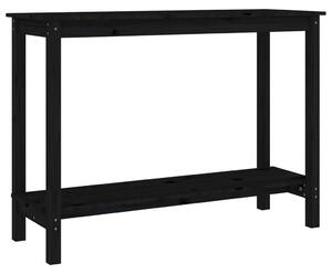 VidaXL Konzolni stol crni 110 x 40 x 80cm od masivne borovine