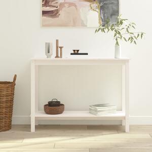 VidaXL Konzolni stol bijeli 110 x 40 x 80 cm od masivne borovine