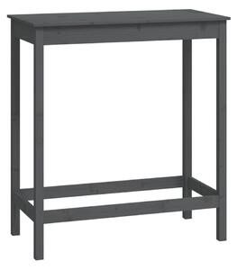 VidaXL Barski stol sivi 100 x 50 x 110 cm od masivne borovine
