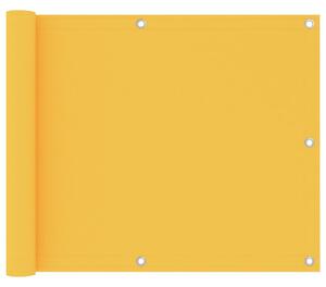VidaXL Balkonski zastor žuti 75 x 300 cm od tkanine Oxford