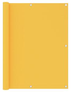 VidaXL Balkonski zastor žuti 120 x 400 cm od tkanine Oxford