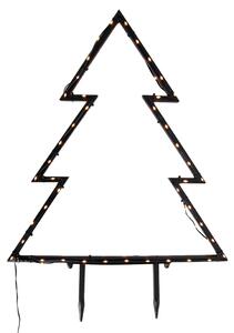 Božićni reflektor stablo crno 54 cm uklj. LED IP44 - Kas