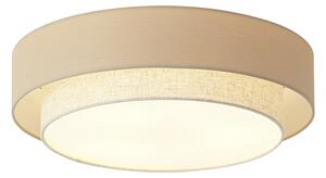 Moderna stropna svjetiljka bež 50 cm 3-svjetla - Drum Duo
