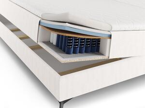Bež boxspring krevet s prostorom za pohranu 160x200 cm Sunrise - Cosmopolitan Design