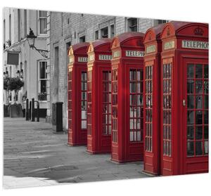 Slika - Telefonske govornice u Londonu (70x50 cm)