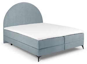 Svjetloplavi boxspring krevet s prostorom za pohranu 180x200 cm Sunrise - Cosmopolitan Design