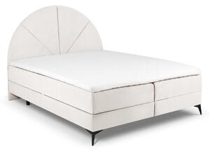 Bež boxspring krevet s prostorom za pohranu 160x200 cm Sunset - Cosmopolitan Design