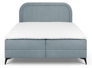 Svjetloplavi boxspring krevet s prostorom za pohranu 160x200 cm Eclipse - Cosmopolitan Design