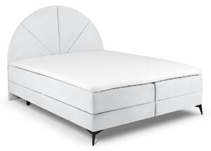 Svijetlo sivi boxspring krevet s prostorom za pohranu 160x200 cm Sunset - Cosmopolitan Design