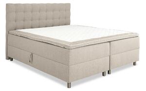Boxspring krevet Dortesa 136, Beige, 180cm