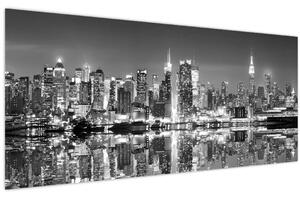 Slika - New York, crno-bijelo (120x50 cm)