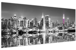 Slika - New York i ljubičasti neboder (120x50 cm)