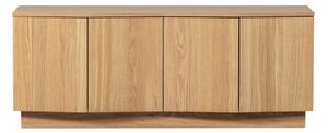 TV komoda od punog hrasta u prirodnoj boji 133x52x45 cm Zuma – WOOOD