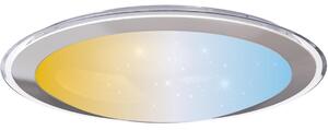 Aigostar - LED stropna svjetiljka LED/30W/230V 2700-6500K promjer 42,9 cm krom + daljinski