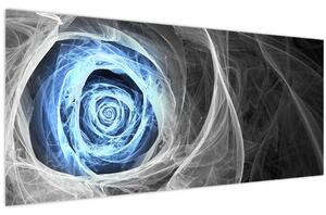 Slika - Sažetak Plava ruža (120x50 cm)