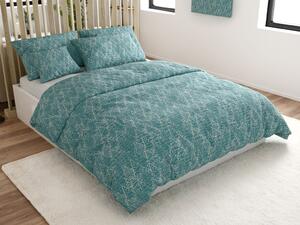 Pamučna posteljina FROSTLINE modrozelena Dimenzije posteljine: 70 x 90 cm | 140 x 200 cm