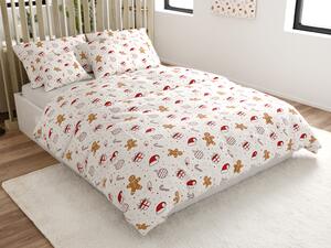Pamučna posteljina GINGER JOY bijela Dimenzije posteljine: 70 x 90 cm | 140 x 200 cm