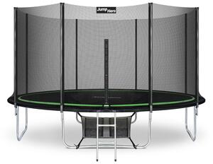 Vrtni trampolin s vanjskom mrežom 427 cm Jump Hero 14FT