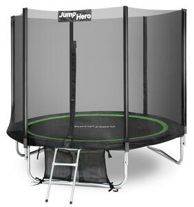 Vrtni trampolin s vanjskom mrežom 244 cm Jump Hero 8FT