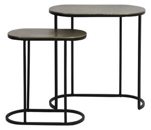 Metalni pomoćni stolići u setu 2 kom 26x53 cm Bocov – Light & Living