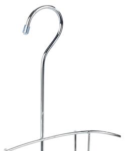 Željezna viseća kupaonska polica u sjajno srebrnoj boji Martos – Allstar