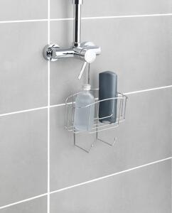 Željezna viseća kupaonska polica u sjajno srebrnoj boji Martos – Allstar