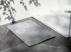 Siva kupaonska prostirka od dijatomita 39x60 cm Astera – Wenko
