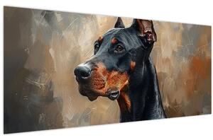 Slika - Portret Dobrmana (120x50 cm)