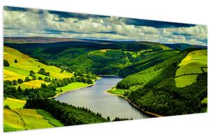 Slika - Zeleni krajolik (120x50 cm)