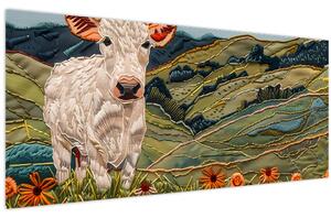 Slika - Imitacija pletenog motiva (120x50 cm)